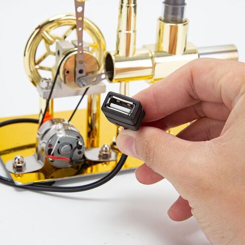 Engine Model Kit, Mini Balance Single Cylinder Hot Air Stirling Engine Model, Educational Physics Experiment STEM Toys in Saudi Arabia