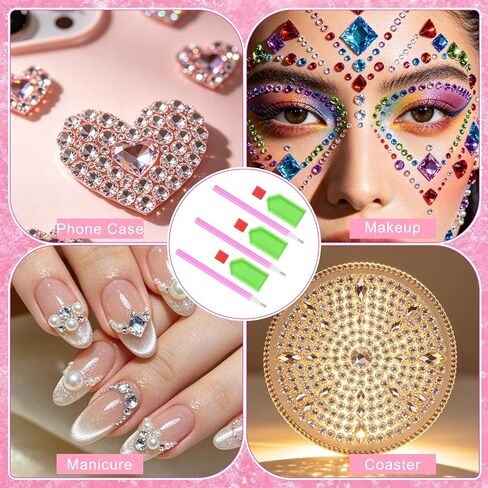 Diamond Painting Tools Kit for Adults – Diamond Art Accessories with Ergonomic Pens, Trays, Wax & Storage Containers for Faster DIY Crafting in Saudi Arabia