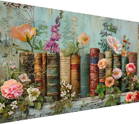 كتب croshom مجموعات الفن الماسي الكبيرة للبالغين، كتب مجموعات الرسم الماسي الكبيرة للبالغين، 5D DIY حفر دائري كامل للهدايا للبالغين، ديكور جدار المنزل 15.7 بوصة × 27.6 بوصة in Kuwait