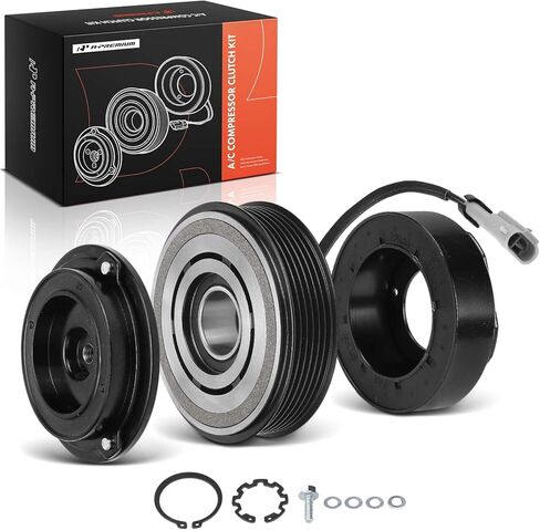 A-Premium Air Conditioner AC Compressor Clutch Kit Compatible with Chevrolet Silverado 2500 HD Classic 2007, Express 3500 2009 & GMC Sierra 1500 2003-2011, Savana 2500 3500 2009 & Hummer H1 2006 in Kuwait