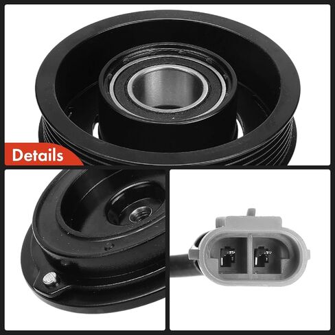 A-Premium Air Conditioner AC Compressor Clutch Kit Compatible with Chevrolet Silverado 2500 HD Classic 2007, Express 3500 2009 & GMC Sierra 1500 2003-2011, Savana 2500 3500 2009 & Hummer H1 2006 in Kuwait