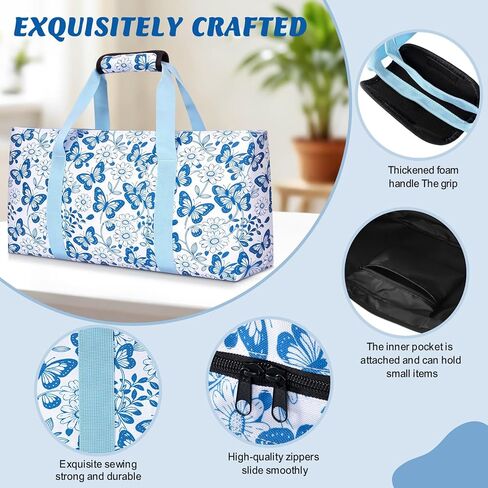 Mahjong Tile Bag, Mahjong Tote Bag Set-Duty Canvas Tote for American Tiles & Racks, with Mat Holder & Drawstring Protective Sleeve for Rack Pushers, Easy-Carry Mahjong Case Organizer for Travel in Saudi Arabia