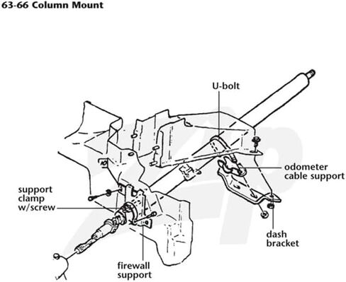 ZIP Automotive Trip Odometer Cable Dash Bracket Compatible with Corvette C2 Year '63 in Saudi Arabia