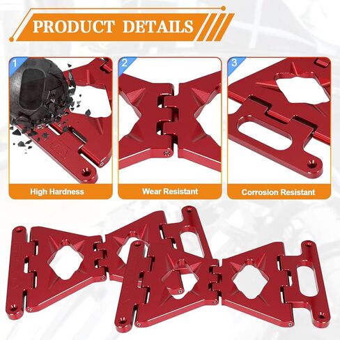 2014-2026 Aluminum Saddlebag Lid Stoppers Supports, Anti Over Rotation Stoppers for Harley Davidson Touring Street glide, Road glide, Electra glide, Road king (Replaces# Flimsy OEM Straps) in Kuwait
