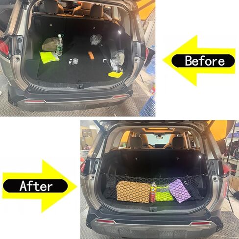 Rear Trunk Envelope Mesh Cargo Net Suitable for 2026 Toyota RAV4 Hybrid LE Limited SE Woodland Edition XLE Premium XSE Plug-ln GRSport Rear Trunk Mesh Cargo Storage Net Bag in Saudi Arabia
