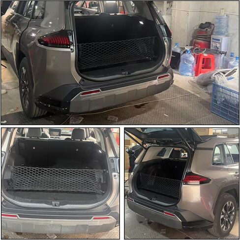 Rear Trunk Envelope Mesh Cargo Net Suitable for 2026 Toyota RAV4 Hybrid LE Limited SE Woodland Edition XLE Premium XSE Plug-ln GRSport Rear Trunk Mesh Cargo Storage Net Bag in Saudi Arabia