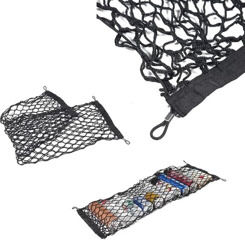 Rear Trunk Envelope Mesh Cargo Net Suitable for 2026 Toyota RAV4 Hybrid LE Limited SE Woodland Edition XLE Premium XSE Plug-ln GRSport Rear Trunk Mesh Cargo Storage Net Bag in Saudi Arabia