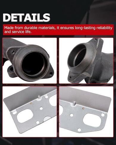 1ST 68045559AA Exhaust Manifold Kit with Gasket Left for Chrysler Aspen 2009 for Dodge Durango Ram 2009-2021 for Jeep Grand Cherokee 2011-2021 for Ram Classic 2011-2021, Replace OE: 53034137AC 674-922 in Saudi Arabia