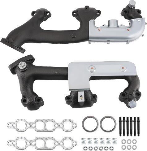 maXpeedingrods 2PCS Exhaust Manifold Kit for Chevy Blazer 92-94 C1500 C2500 C3500 88-95, for Chevy G10 G20 K1500 K2500 88-95, for GMC Tahoe Yukon 92-95, V8 5.0L 5.7L, 674-157 674-156 in Kuwait