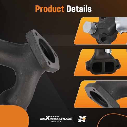 maXpeedingrods 2PCS Exhaust Manifold Kit for Chevy Blazer 92-94 C1500 C2500 C3500 88-95, for Chevy G10 G20 K1500 K2500 88-95, for GMC Tahoe Yukon 92-95, V8 5.0L 5.7L, 674-157 674-156 in Kuwait