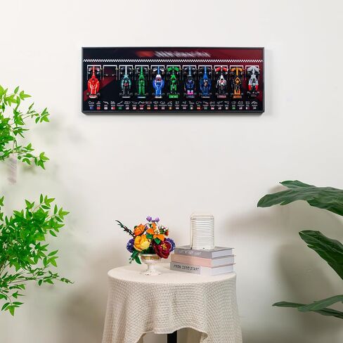 Display Wallboard Compatible with Lego Speed Champions F1 11-in-1 Collector's Pack, Car Wall Mount Compatible with Lego 66802+77259 Collectible F1 Model Car Kit(No Car Included) in Saudi Arabia