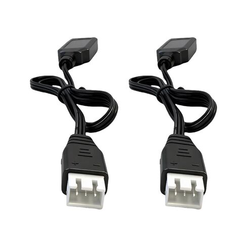 RC Car Charger 7.4V Battery Charger with XH-3P Plug for SCX24 Truck, Rock Crawler, Orbee Gun, Gel Blaster, Splatter Ball Gun USB Charger Cable (2 Pack) in Kuwait