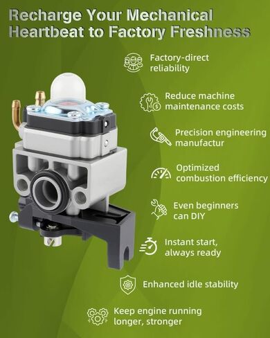 GX25 Carburetor for Honda GX25N GX25NT GX25T 4 Cycle Engine, FG110 Tiller, HHT25S Trimmer, Replace Part# 16100-Z0H-053 16100-Z0Z-034 16100-Z0H-824 16100-Z0H-825, with Air Fuel Filter Turn Up Kits in Kuwait