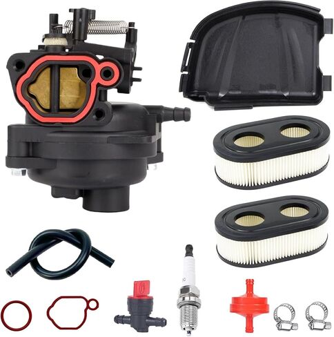 Carburetor Compatible with Briggs & Stratton 104M02 Engine Replaces 84001033 84001032 594926 596475 595895 with Air Filter & Cover in Kuwait