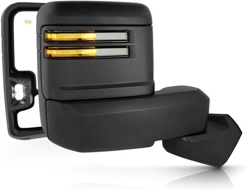 KEEKPO - Compatible with 2019-2025 GMC Sierra 1500 Smoke Lens Power Heated LED Signal Blind Spot Temp Sensor Tow Mirrors in Kuwait