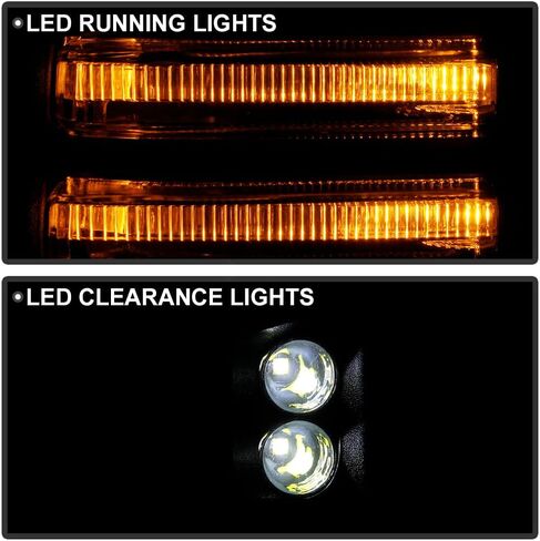 KEEKPO - Compatible with 2019-2025 GMC Sierra 1500 Chrome Power Heated LED Signal Blind Spot Temp Sensor Tow Mirrors Set in Kuwait