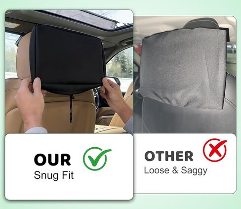 2-Pack Storage Mode Protective Padded Cover for 2021-2025 2026 GMC Yukon/Tahoe/Suburban, Cadillac Escalade Dust & Impact Shield, Screen Time Control for Kids in Saudi Arabia