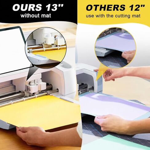 52 Pack Removable Adhesive Vinyl, 22 Colors 13 × 12 in Vinyl Sheets Compatible with Cricut Maker 4/Maker 3/Explore 4/Explore 3 with 8 Transfer Paper Sheets, Matless Self Adhesive Vinyl for DIY Crafts in Saudi Arabia