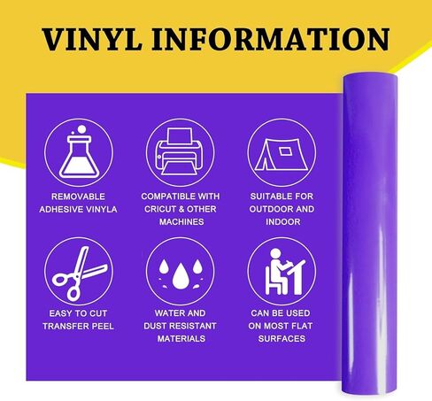 52 Pack Removable Adhesive Vinyl, 22 Colors 13 × 12 in Vinyl Sheets Compatible with Cricut Maker 4/Maker 3/Explore 4/Explore 3 with 8 Transfer Paper Sheets, Matless Self Adhesive Vinyl for DIY Crafts in Saudi Arabia