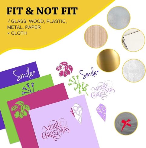 52 Pack Removable Adhesive Vinyl, 22 Colors 13 × 12 in Vinyl Sheets Compatible with Cricut Maker 4/Maker 3/Explore 4/Explore 3 with 8 Transfer Paper Sheets, Matless Self Adhesive Vinyl for DIY Crafts in Saudi Arabia