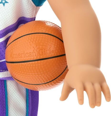 ملابس الدمى من American Girl, Truly Me, Star Player Basketball، للدمى مقاس 18 بوصة، 6 قطع، للأعمار من 6 سنوات فما فوق in Kuwait