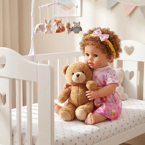 Qianyu 1 Set Doll Clothes and Headbands Realistic Reborn Baby Doll Clothes Accessories Doll Dress Outfits Set Include Skirts Hairband Cute Jumpsuit for 18 Inch Newborn Girl Dolls in Kuwait