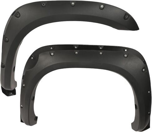 Fender Flares Compatible with 2007–2013 Toyota Tundra, Pocket Bolt-On Style Wheel Arch Extensions, Textured Black 4PCS Set (Front & Rear), UV Resistant ABS, Off-Road Wide Body Truck in Kuwait