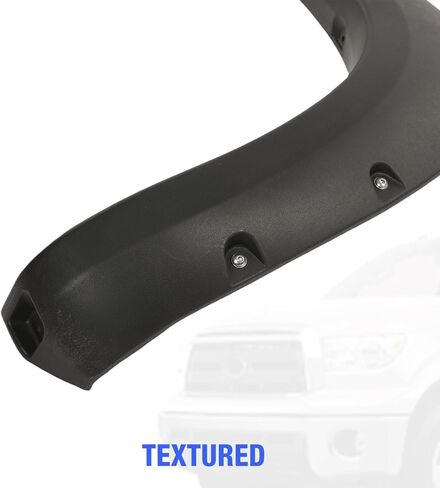 Fender Flares Compatible with 2007–2013 Toyota Tundra, Pocket Bolt-On Style Wheel Arch Extensions, Textured Black 4PCS Set (Front & Rear), UV Resistant ABS, Off-Road Wide Body Truck in Kuwait