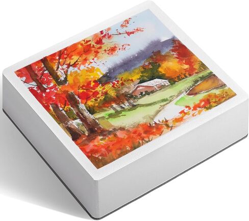 FLUNBRATO Watercolor Paper Pad, 60 Sheets, 8.3 x 5.8 in, Cold Press 100% Cotton, 140LB/300GSM Acid-Free Square Art Pad, Two-Edge Glued, for Gouache, Ink and Mixed Media in Saudi Arabia