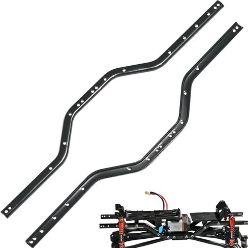 قضبان إطار هيكل SCX24 لمحور SCX24 Gladiator C10 Wrangler Jeep Lexus GX470 Toyota AXI00005 1/24 RC ترقيات الزاحف (معدن)، تحسين الثبات والأداء، سهل التركيب in Kuwait