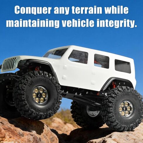 قضبان إطار هيكل SCX24 لمحور SCX24 Gladiator C10 Wrangler Jeep Lexus GX470 Toyota AXI00005 1/24 RC ترقيات الزاحف (معدن)، تحسين الثبات والأداء، سهل التركيب in Kuwait