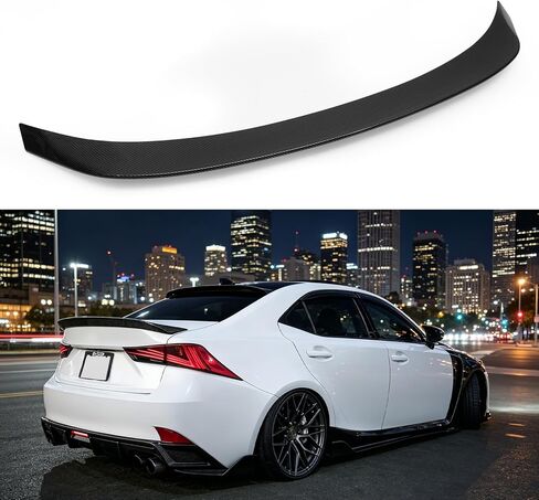 Rear Trunk Spoiler for 2014–2020 Lexus IS250 IS300 IS350 IS200T, High Kick Duckbill AR Style Wing Lip (Gloss Black) in Saudi Arabia