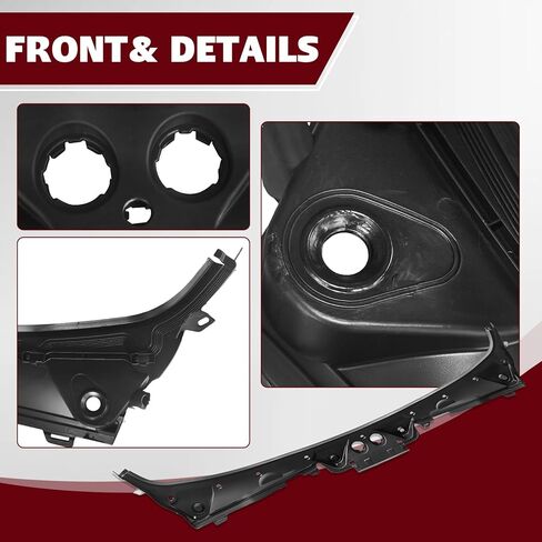 لوحة غطاء غطاء ممسحة الزجاج الأمامي متوافقة مع 2012-2016 BMW 328i، 2013-2016 328i xDrive، 2012-2015 335i، 2015-2018 M3، صينية المطر على الزجاج الأمامي، استبدال # 51717258177 in Kuwait
