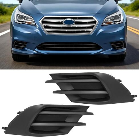 قطعتان من Yumzeco متوافقة مع غطاء ضوء الضباب Subaru Legacy 2015 2016 2017، استبدل 57731AL05A/57731AL04A للسائق الأمامي الأيسر/إطار مصباح الضباب الجانبي للراكب الأيمن مع استبدال فتحة الضوء in Kuwait