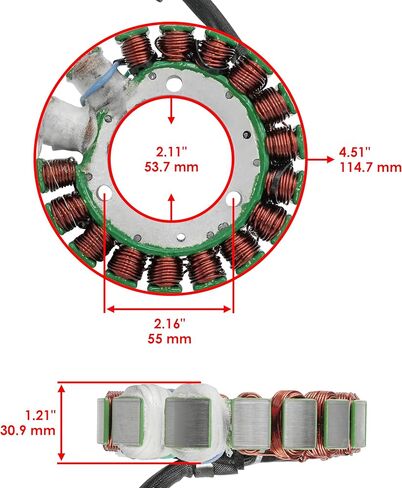 Caltric Stator Compatible With Honda TRX350 FourTrax 350 4x4 1986 1987 Except TRX350D in Kuwait