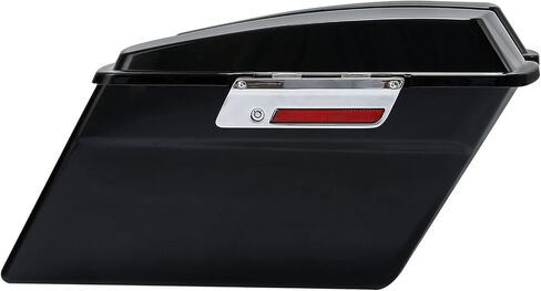 Hard Saddlebags Saddle bags W/Chrome Conversion Brackets for Harley Davidson 1984-2017 Softail Models FLST, FLSTC, FLSTF, FLSTN FLSTS models,Vivid Black in Saudi Arabia