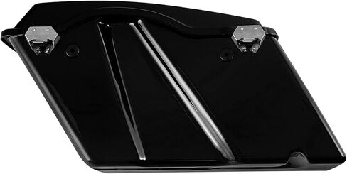 Hard Saddlebags Saddle bags W/Chrome Conversion Brackets for Harley Davidson 1984-2017 Softail Models FLST, FLSTC, FLSTF, FLSTN FLSTS models,Vivid Black in Saudi Arabia