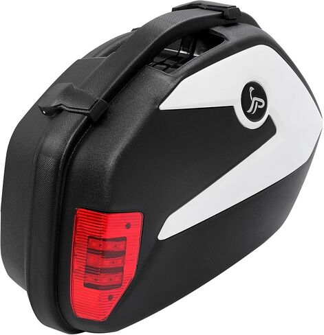 KUAFU Hard Saddle Bag Trunk With Lights Locks Compatible with Can-am Spyder ROADSTER RS ST Honda Street 28L in Kuwait