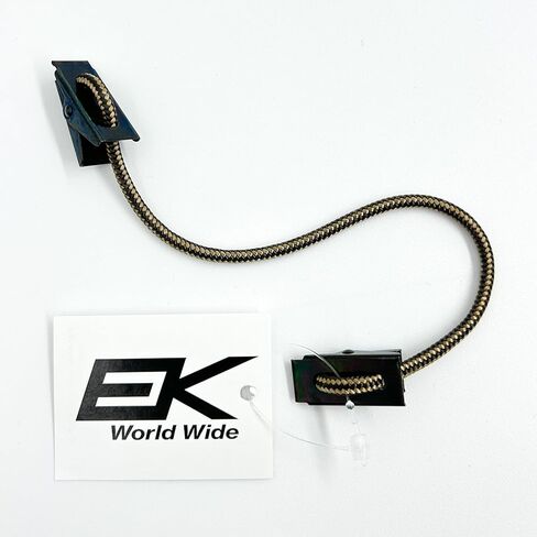 حامل قبعة القطط الرقيقة من EK World Wide - سلك خفيف الوزن مع مشابك للقبعات والقبعات - ملاءمة آمنة لظروف الرياح (شريط بني C94) in Kuwait