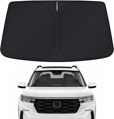Windshield Sun Shade for Dodge Durango 2011-2026 - 4-Layer Sunshade Compatible with Dodge Durango Foldable Front Window Sunshade Sun Visor Protector Block UV Rays Keep Your Car Cooler Car Accessories in Saudi Arabia