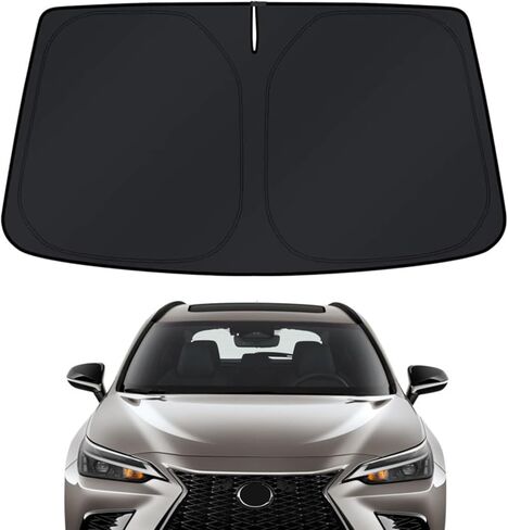 Windshield Sun Shade for Dodge Durango 2011-2026 - 4-Layer Sunshade Compatible with Dodge Durango Foldable Front Window Sunshade Sun Visor Protector Block UV Rays Keep Your Car Cooler Car Accessories in Saudi Arabia