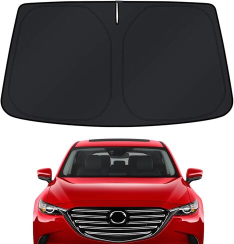Windshield Sun Shade for Dodge Durango 2011-2026 - 4-Layer Sunshade Compatible with Dodge Durango Foldable Front Window Sunshade Sun Visor Protector Block UV Rays Keep Your Car Cooler Car Accessories in Saudi Arabia