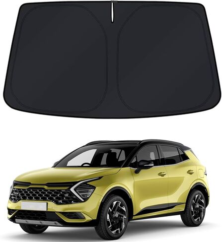 Windshield Sun Shade for Dodge Durango 2011-2026 - 4-Layer Sunshade Compatible with Dodge Durango Foldable Front Window Sunshade Sun Visor Protector Block UV Rays Keep Your Car Cooler Car Accessories in Saudi Arabia