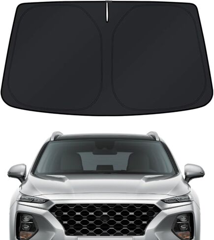 Windshield Sun Shade for Dodge Durango 2011-2026 - 4-Layer Sunshade Compatible with Dodge Durango Foldable Front Window Sunshade Sun Visor Protector Block UV Rays Keep Your Car Cooler Car Accessories in Saudi Arabia