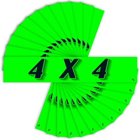 ملصقات شعار Versa-Tags Chartreuse من الفينيل الأخضر - عبوة من 12 قطعة لإعلان الزجاج الأمامي لمتاجر السيارات، مثالية لشعار مجموعة السيارات المستعملة/الجديدة لشاحنة RV نحن نمول in Saudi Arabia