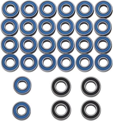 RC Repair Parts Compatible with Tamiya for King for Hauler 1/14 Rc Car Truck Trailer Semi Upgrade Parts 30Pcs Sealed Bearing Kit in Kuwait
