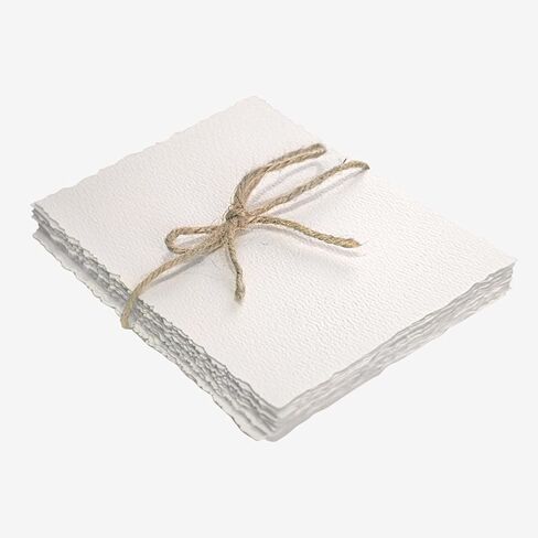 Vellumasx 25 Sheets Textured Paper 5 x 7 inch, Cold Press Watercolor Paper 140lb/300 GSM, Handmade Sheet for Watercolors,Cards,Crafts,Wedding Invitations in Saudi Arabia