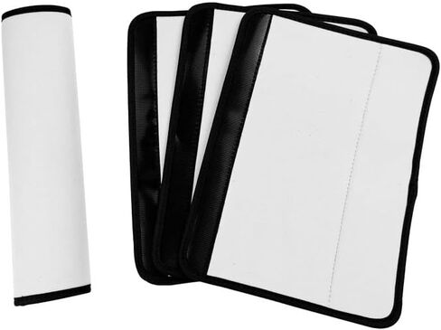 10 Pcs Sublimation Blanks Car Seat Belt Pads Cover DIY Heat Transfer White Neoprene Replacement Shoulder Strap Pads Blank Car Seatbelt Shoulder Pads Strap Cover for Auto in Saudi Arabia