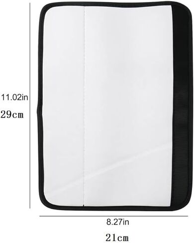 10 Pcs Sublimation Blanks Car Seat Belt Pads Cover DIY Heat Transfer White Neoprene Replacement Shoulder Strap Pads Blank Car Seatbelt Shoulder Pads Strap Cover for Auto in Saudi Arabia