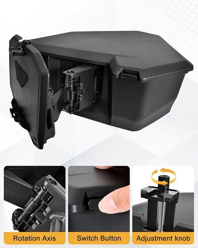 حامل الجهاز اللوحي لجهاز Can-Am Maverick R، حامل هاتف iPad قابل للتعديل مع صندوق تخزين لملحقات Can Am Maverick R MAX X RS 2024+ (#715007176) in Kuwait